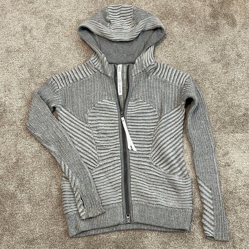 Lululemon sweater zip up hoodie - gray